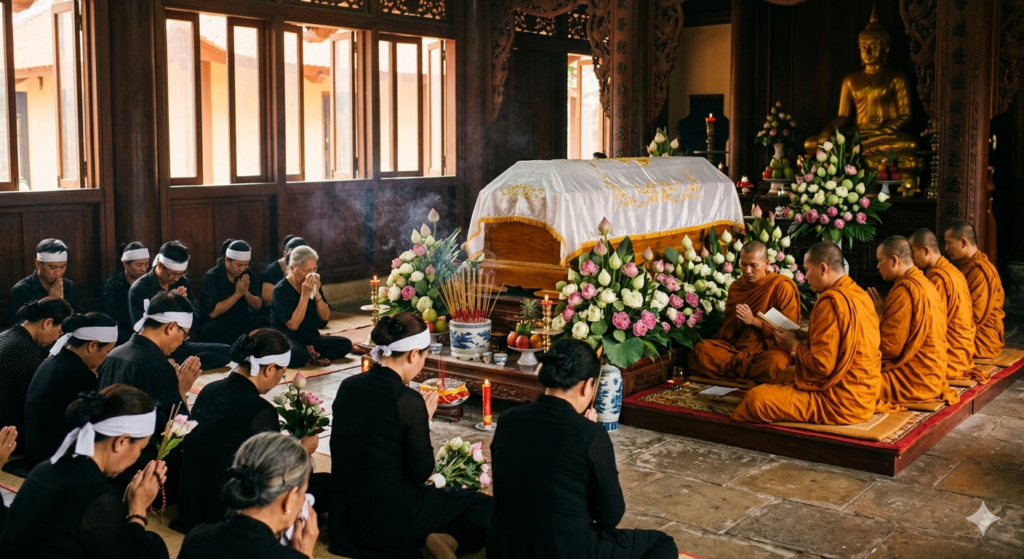 AI Generate Image of Buddhist Funeral